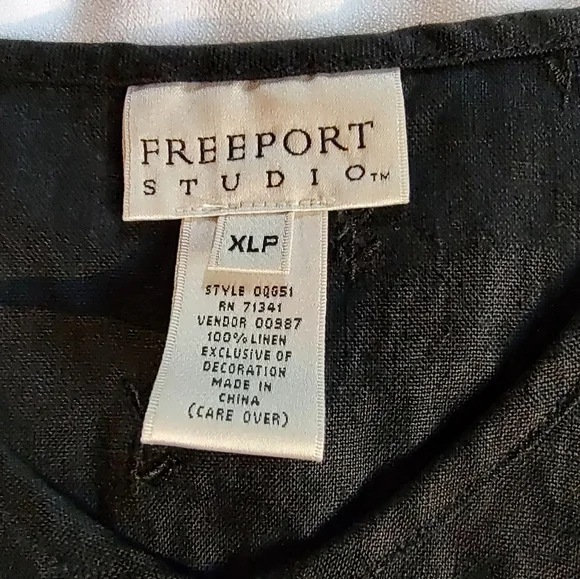 Black Linen Blend Tank - Picture 3 of 8